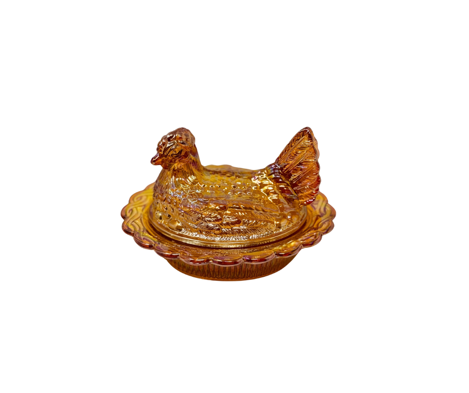 6" Hen on Basket
