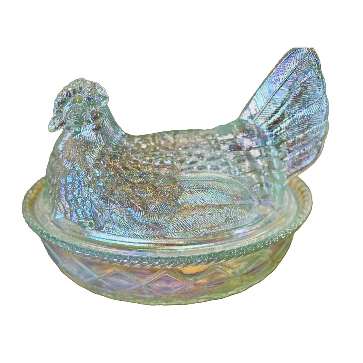 7" Hen on Basket