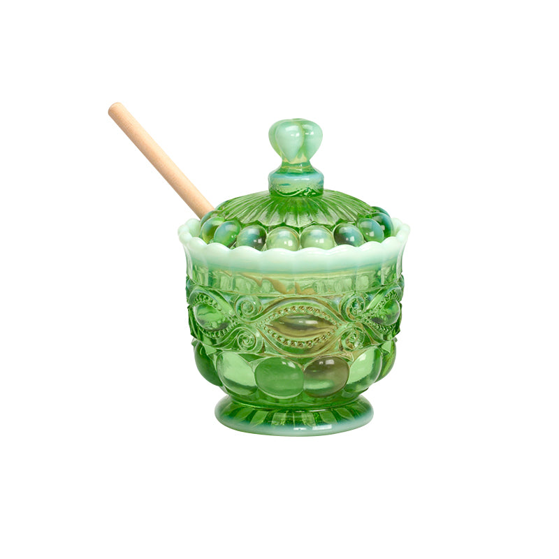 Eye Winker Honey Jar & Dipper – Mosser Glass