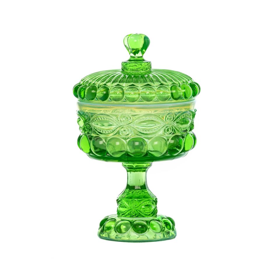 Eye Winker Large Covered Compote