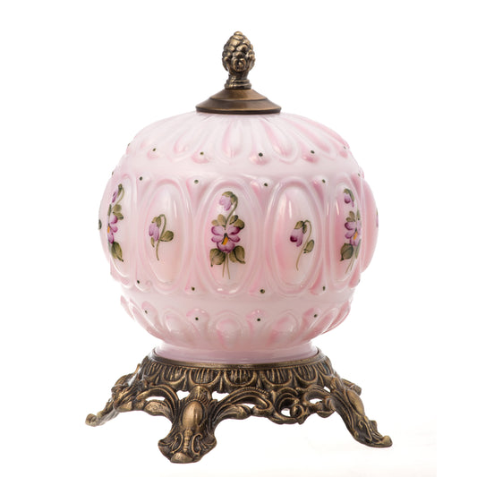 10" Nite Lite/Pink with Purple Pansy