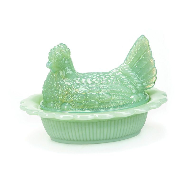 モッサーグラス（Mosser Glass）　鶏　ジェダイ　小物入れ　ガラス 6