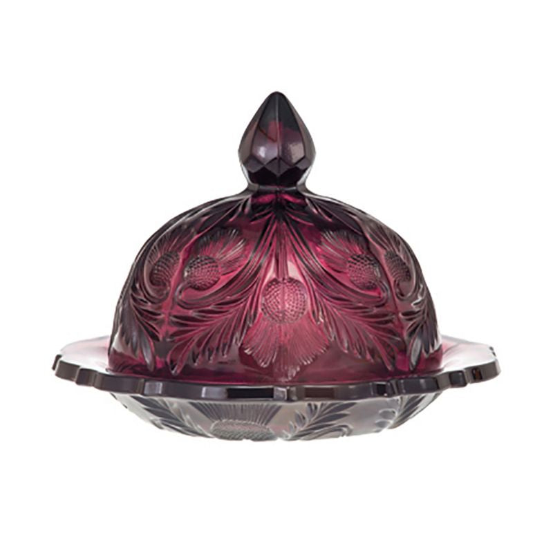 Thistle Butter Dish – Mosser Glass