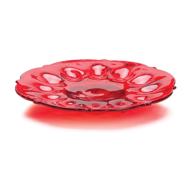 Mosser Glass Thistle Egg Plate