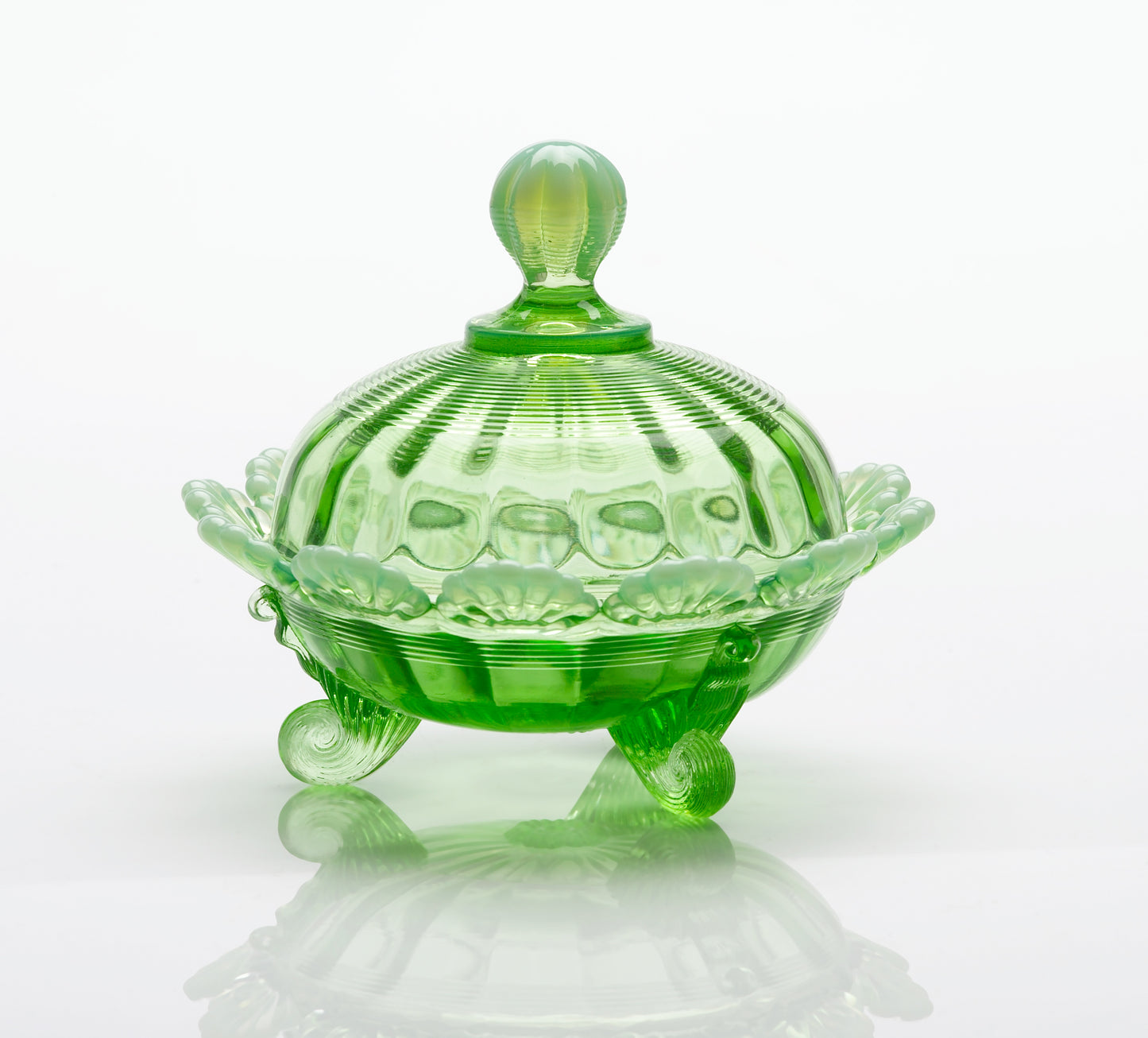 Covered Footed Candy Dish