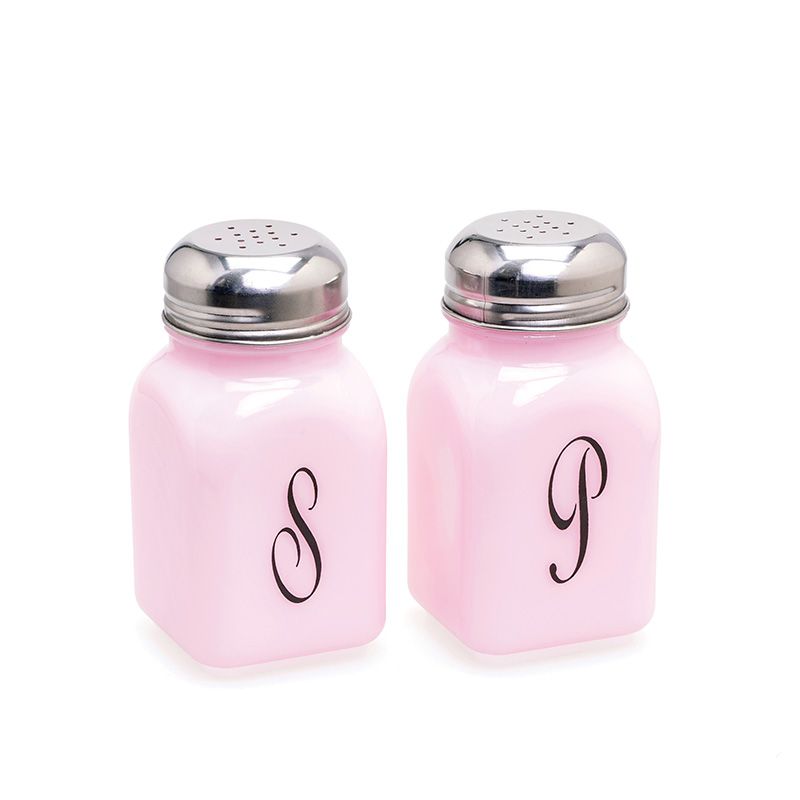 Salt & Pepper Shaker with Monogram - Mosser Glass