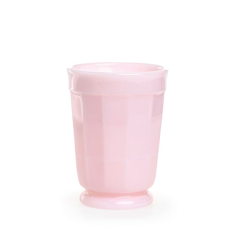 Camellia Kiln Crystal Bottomed Pair Short Tumbler Cup Set - Peach
